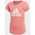 Vêtements Fille T-shirts manches courtes adidas Originals YG MH BOS TEE - SEFLRE/WHITE - 6/7 ans Multicolore