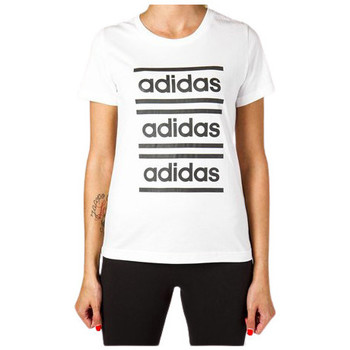 Vêtements Femme T-shirts & Polos adidas Originals W C90 TEE - WHITE/BLACK - XXS WHITE/BLACK
