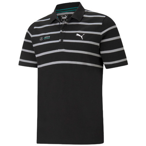 Vêtements Homme T-shirts & Polos Puma FD MAPF1 STRIPED POLO -  BLACK - M Noir