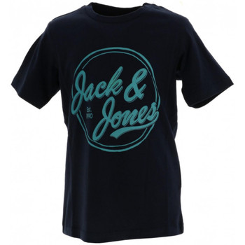 Vêtements Garçon T-shirts manches courtes Jack & Jones TEE-SHIRT JORBRIST JUNIOR - NAVY BLAZER - 12 ans Multicolore