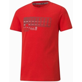 Vêtements Garçon T-shirts manches courtes Puma JR ACT SPORT GRAF TEE - HIGH RISK RED - 116 Multicolore