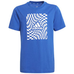 Vêtements Garçon T-shirts manches courtes adidas Originals B G T1 - Bleu - 7/8 ans Bleu