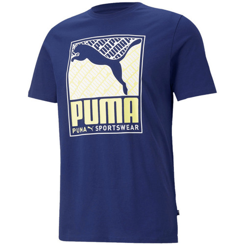 Vêtements Homme T-shirts & Polos Puma TEE SHIRT  BLEU - ELEKTRO BLUE - XS Bleu