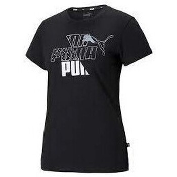 Vêtements Femme T-shirts manches courtes Puma W GRAF TEE -  BLACK - M Noir
