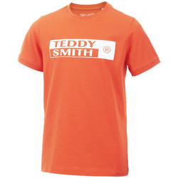 Vêtements Garçon T-shirts Jacket manches courtes Teddy Smith TEE-SHIRT T-OZO JUNIOR - OCTOBER ORANGE - 8 ans Orange