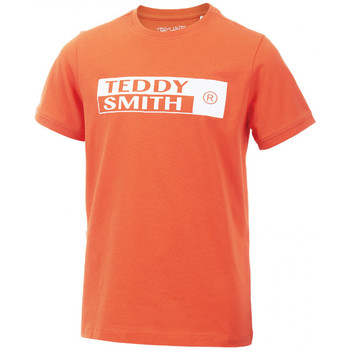 Vêtements Garçon Chega a SVD o artigo S S RUSH HOUR T-SHIRT com a marca que pertence a a temporada SP2022 Teddy Smith TEE-SHIRT T-OZO JUNIOR - OCTOBER ORANGE - 8 ans Orange