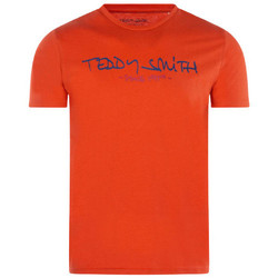 Vêtements Homme T-shirts & Polos Teddy Smith TEE-SHIRT TICLASS BASIC MC - OCTOBER ORANGE - S OCTOBER ORANGE