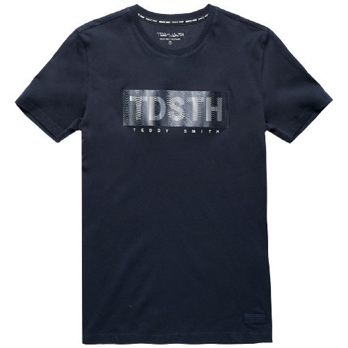 Vêtements Homme Tee-shirt Ticlass Basic Mc Teddy Smith TEE-SHIRT T-EZIO MC - DARK NAVY - 3XL Multicolore