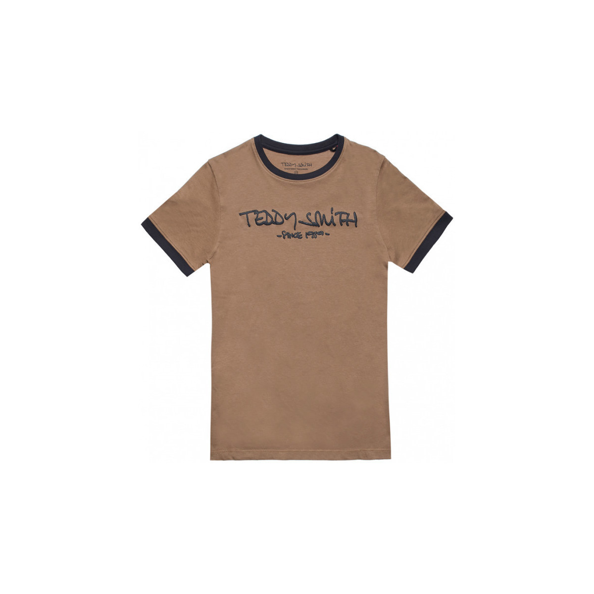 Vêtements Garçon T-shirts manches courtes Teddy Smith TEE SHIRT TICLASS 3 JR MC - BOIS BRUN - 4 ans Multicolore