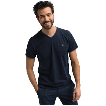 Vêtements Homme T-shirts & 20h Polos Benson&cherry TEE-SHIRT TUJIANO COL V - Marine - 2XL Multicolore