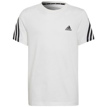 Vêtements Garçon T-shirts manches courtes adidas Originals TEE-SHIRT FITNESS FI 3S JUNIOR - WHITE BLACK - 9/10 ans Noir