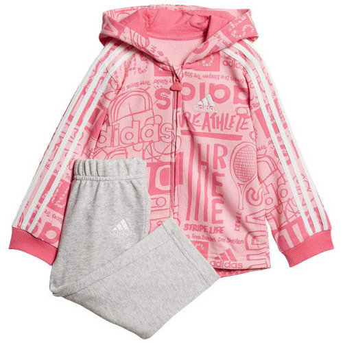 Vêtements Fille Ensembles enfant adidas Originals SURVETEMENT I GRAPH FZ HD J - LTPINK/SESOPK/WHITE - 0/3 mois Multicolore