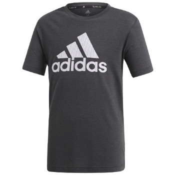Vêtements Garçon T-shirts manches courtes adidas Originals TEE-SHIRT YB TR PRIME - BLACK/GRESIX - 9/10 ans Noir