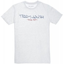 Vêtements Homme T-shirts & Polos Teddy Smith TEE SHIRT TICLASS BASIC MC - WHITE MELANGE - S WHITE MELANGE