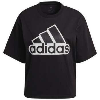 Vêtements Femme T-shirts manches courtes adidas Originals TEE SHIRT W BLUV Q1 CRO - BLACK BLACK - S Noir