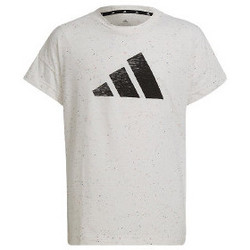 Vêtements Fille T-shirts manches courtes adidas Originals TEE-SHIRT 3BAR - WHTMEL BLACK - 7/8 ans Noir