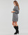 Vêtements Femme Robes courtes MICHAEL Michael Kors MK LOGO TIE HT MINI DRESS Noir / Beige