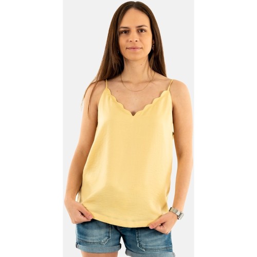 Vêtements Femme Débardeurs / T-shirts sans manche Only 15176550 Jaune