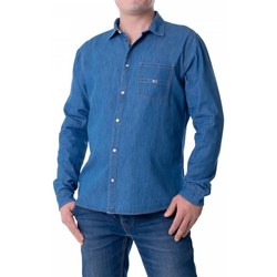 Vêtements Homme Chemises manches longues EN0EN01498 Tommy Hilfiger DM0DM08399447 Bleu marine