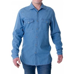 Vêtements Homme Chemises manches longues Tommy Hilfiger MW0MWII870IAO Bleu