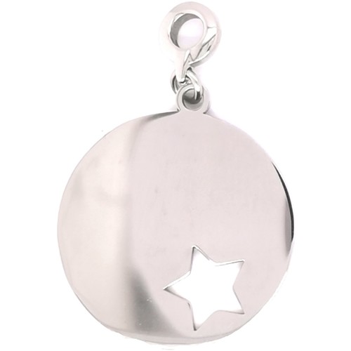 Montres & Bijoux Femme Pendentifs Brillaxis Pendentif  médaille avec étoile

filigrane 30mm Blanc