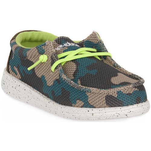 Hey Dude CAMO WALLY YOUTH Vert - Chaussures Basket Enfant 54,89 €
