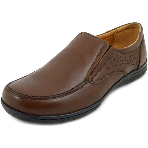 Chaussures Homme Mocassins Boomerang Bougeoirs / photophores, Cuir-8785 Marron