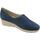 Chaussures Femme Mocassins Valleverde VS10205 Nabuk Bleu