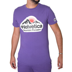 Vêtements Homme T-shirts manches courtes Helvetica Tshirt  purple-POST2 PURPLE Violet