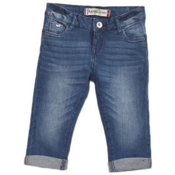 Vêtements Fille Shorts / Bermudas Kaporal Pantacourt Jeans Fille Lorna Moos Bleu Bleu