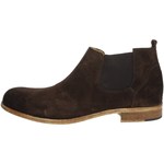 shearling-line suede crib shoes