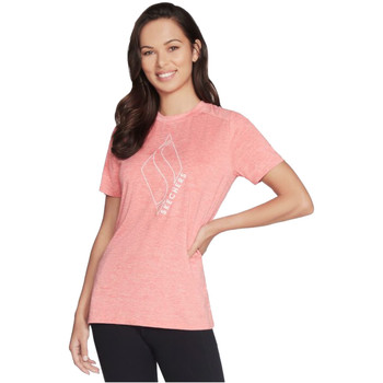 Vêtements Femme T-shirts manches courtes Skechers BOLD Diamond Blissful Tee Rose