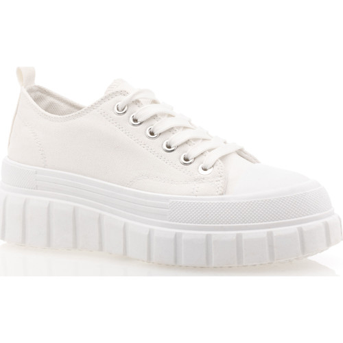 Chaussures Femme Baskets basses Campus Baskets / sneakers 022FU Femme Blanc Blanc