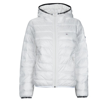 Vêtements Femme Doudounes Tommy son Jeans TJW QUILTED TAPE HOODED JACKET Blanc