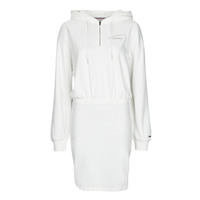Vêtements Femme Robes courtes Tommy Jeans TJW TOMMY SIGNATURE HOODIE DRESS Blanc