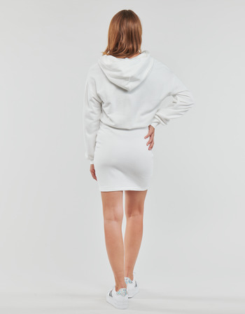 Tommy Jeans TJW TOMMY SIGNATURE HOODIE DRESS Blanc