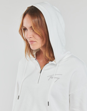Tommy Jeans TJW TOMMY SIGNATURE HOODIE DRESS Blanc