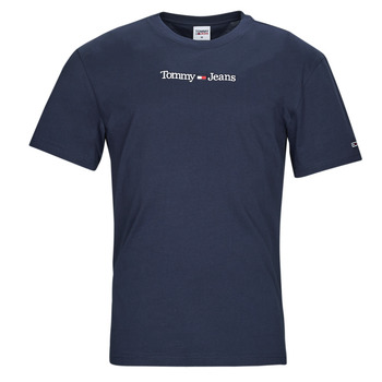 Vêtements Homme T-shirts manches courtes Tommy Jeans TJM CLASSIC LINEAR LOGO TEE Marine