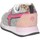 Chaussures Fille Points de fidélité KIS-J Basket Enfant Fuxia Silver paillettes Multicolore