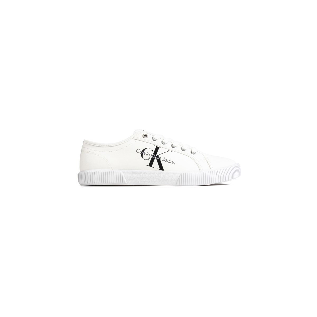 Chaussures Homme Baskets basses Calvin Klein Jeans Recycled Canvas Tennis Blanc
