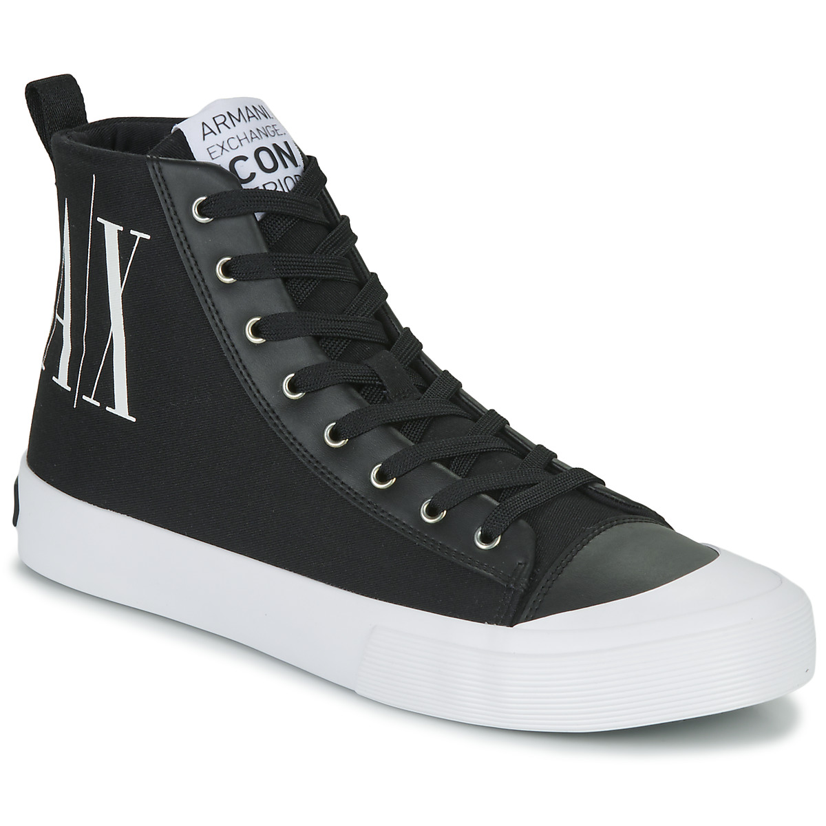 Chaussures Homme Baskets montantes Armani Grau Exchange XV591-XUZ039 Noir