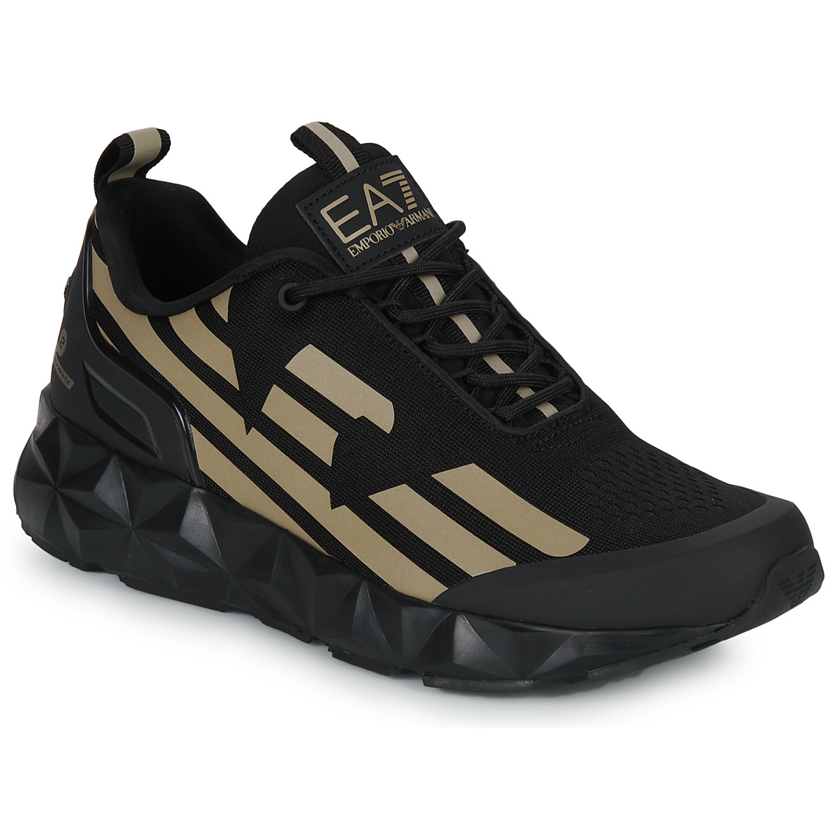 Chaussures Slides EA7 EMPORIO balance ARMANI XFQ008 XK085 A120 Black White ULTIMATE KOMBAT Noir / Or