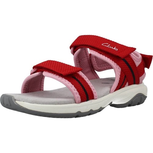 Clarks EXPO SEA K Rouge - Chaussures Tongs Enfant 32,98 €