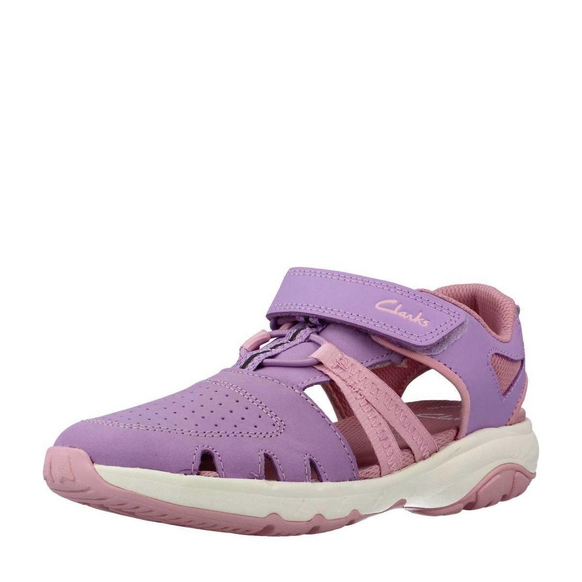 Chaussures Fille Tongs Clarks ROCK SURF K Rose