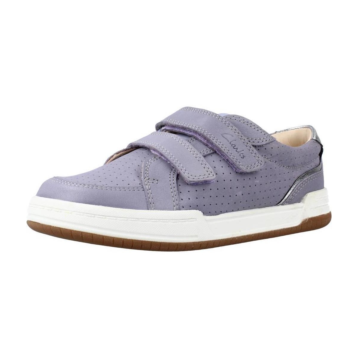 Chaussures Fille Baskets basses Clarks FAWN SOLO K Violet