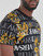 Vêtements Homme T-shirts manches courtes Versace Jeans Couture 73GAH6S0 Noir / Blanc / Jaune
