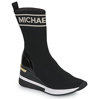 Chaussures Femme Baskets montantes MICHAEL Michael Kors SKYLER TALL BOOTIE Noir / Doré