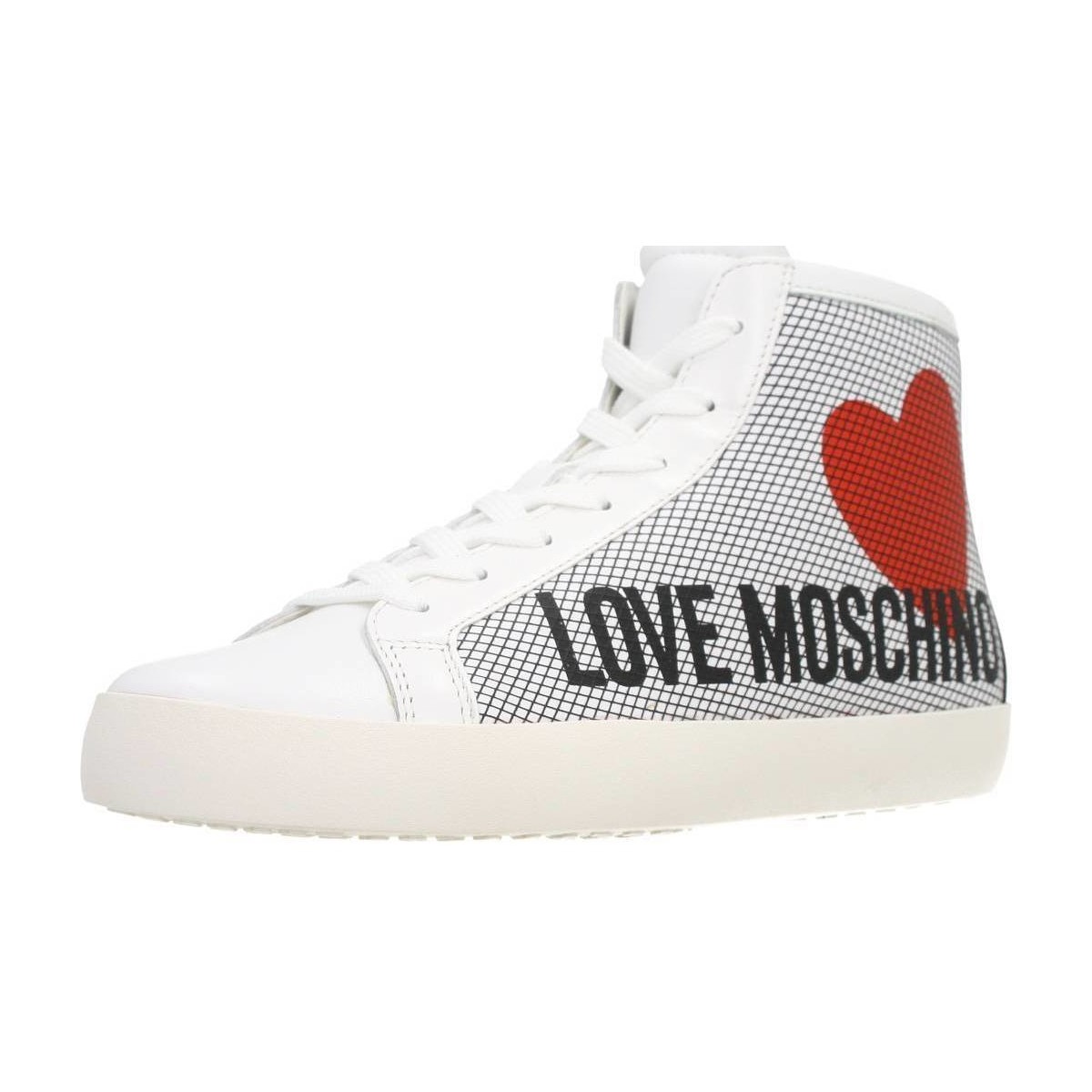 Chaussures Femme Baskets mode Love Moschino SNEAKERD.CASSE25 Blanc