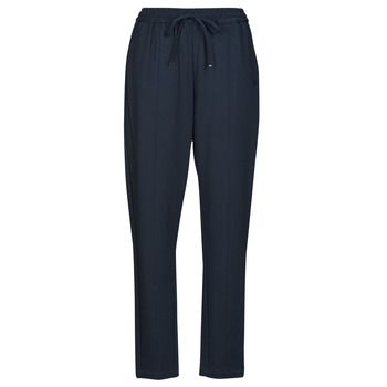 Vêtements Femme Pantalons fluides / Sarouels Tommy Hilfiger KNITTED TAPERED PULL ON PANT Marine