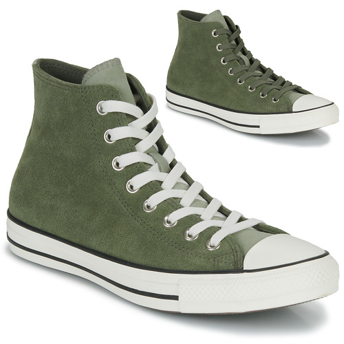 Chaussures Homme Baskets montantes Converse Sneakers CONVERSE All Court Ox 171320C Black Casino White Earthy Suede Vert